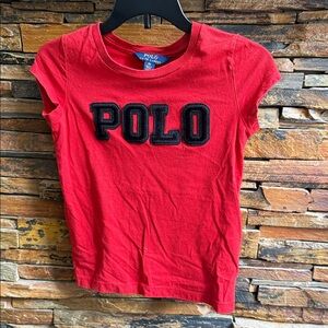 Polo by Ralph Lauren Kids Red T-Shirt with Black Logo